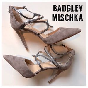 BADGLEY MISCHKA HEELS Party Shoes Sandals 8 NWOT